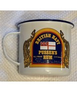 Set of (12) British Navy Pusser&#39;s Rum Metal Souvenir Mugs - £118.65 GBP