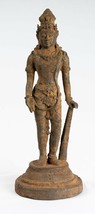 Vishnu - Antico Java Stile Majapahit IN Piedi Bronzo Vishnu Statua - 29cm/27.9cm - £817.02 GBP