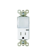 P&amp;S TM8HWLE-ICC4 Flur Licht + Steckdose W / Lichtsensor, Elfenbein - 5 P... - $61.82