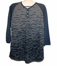 Alternate Blue Gray Stripes Men&#39;s  Cotton Sweater Shirt Polo Size XL  - £21.82 GBP