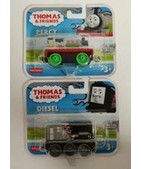 2020 Fisher Price Thomas &amp; Friends Lot PERCY W/Flames &amp; DIESEL W/Flames-... - £11.81 GBP