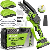 Mini Chainsaw 6 Inch Cordless, 1100W Electric Cordless Chainsaw With Aut... - £102.80 GBP