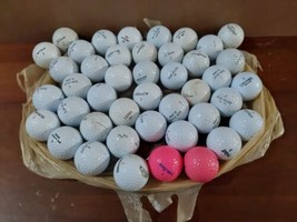 Golf Balls Assorted Used Titleist 2 Dunlop 4 Top Flite XL2000 Pinnacle 40+ - $27.72