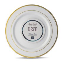 [20 Count - 10 Inch Plates] Laura Stein Designer Tableware Premium Heavyweight P - £11.47 GBP+