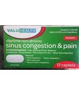 ValuHealth-Day Time Non-Drowsy Sinus Congestion/Pain(Severe)12Caplet-(Se... - $142.82 MXN