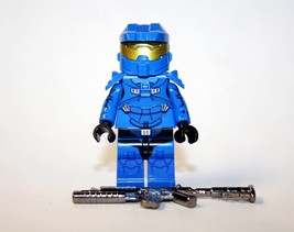 MV Halo Spartan Soldier Blue Video Game Minifigure US Shipping Warehouse - £5.71 GBP