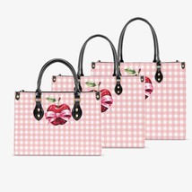 Women&#39;s Tote Bag - Rockabilly - Apple Plaid Pink - £47.76 GBP+