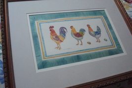 Compatible with Carol Egbert Watercolor on Paper, Rooster and Chickens, Excellen - £79.29 GBP