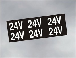 Electrical System 24v DECAL restore vintage classic antique 24 volt car ... - £7.78 GBP