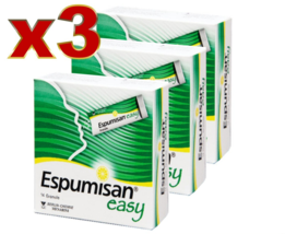 3 PACK ESPUMISAN EASY 125mg Granules In Sachets 42 Pcs. Stomach Aches Bl... - $38.99