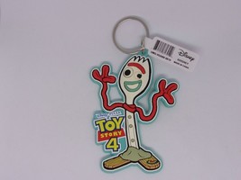 Disney Toy Story 4 Forky Rubber Lasercut Keychain Key Chain Holder Ring Keyring - £12.14 GBP