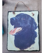 Black Lab Dog Slate Wall Hanging Sign 8x10 Evergreen Enterprises Robert ... - £7.07 GBP