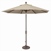 SimplyShade 9 ft. Octagon Push Button Tilt Market Umbrella  Antique Beige - $316.61
