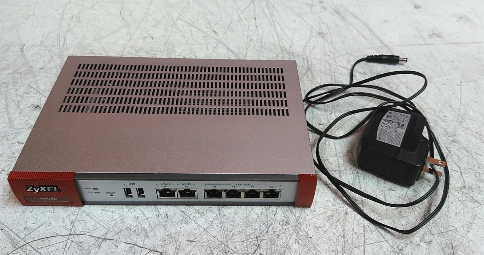 ZyXEL USG60 Unified Security Gateway w/ PSU  - $85.74