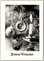 Vtg German Postcard  Frohliche Weihnachten ( Merry Christmas ) Candle tree - £3.88 GBP