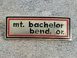 MT. BACHELOR Mountain Souvenir Travel Resorts Lapel Hat Pin Vintage Bend, Oregon - £8.64 GBP