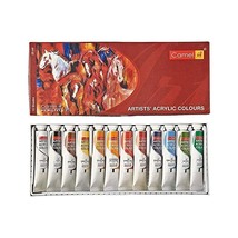 Camel Camlin Acrylic Color Box - 20ml Tubes, 12 Shades (1 SET) E253 - £27.98 GBP