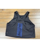 ATHLETA A-C Conscious Twist Bra Support Top Black/Blue - Size M (8-10) - $23.38