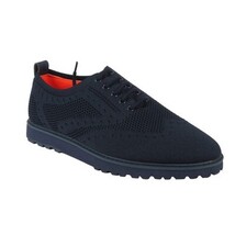 Men'S Tayno Sneaker Shoes Comfort Casual Knit Cotton Fabric #FRESHORT F Navy image 8