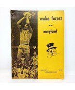 Vintage 1976 Wake Forest Demon Deacons vs Maryland Terrapins Basketball ... - $19.95