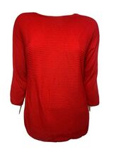 Chico&#39;s Red Pull Over 3/4 Sleeve Sweater, Women&#39;s Size Small - €12,20 EUR