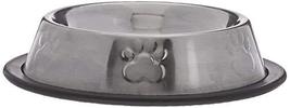 Paws &#39;n&#39; Claws Stainless Steel Non Slip/Skid Small Pet Dog Cat Bowl Feeder Dish - £5.48 GBP