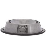 Paws 'n' Claws Stainless Steel Non Slip/Skid Small Pet Dog Cat Bowl Feeder Dish - £5.44 GBP