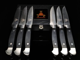 Montecristo Steak Knives  in wood case NIB - £139.56 GBP