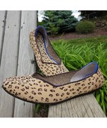 Rothys The Flat Shoes Womens Sz 10 Leopard Spotted Cheetah Round Toe Sli... - $57.74 CAD