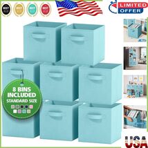 Heavy Duty Aqua Blue Collapsible Storage Bins - Organize Your Life Fashi... - $922.97 MXN