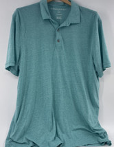 BANANA REPUBLIC Men&#39;s 3 Button Polo Shirt Green Heathered Short Sleeve X... - £17.02 GBP