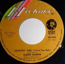 Glenn Barber 45 RPM - Country Girl / Watching You Go NM VG++ E8 - £3.09 GBP
