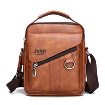 JEEP BULUO Men Bags Crossbody Shoulder Bag For Male Split Leather Messenger Tote - £44.99 GBP