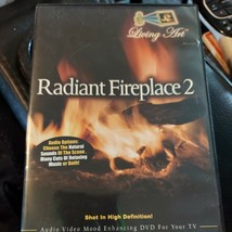 Living Art Radiant Fireplace 2 DVD 2006 Relaxation Therapy Mood Enhancement - £2.78 GBP