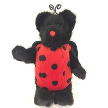New Boyds Bears Ladybug Bear 91775 Plush Stuffed 9&quot; Black Red Lady B Bug... - £14.70 GBP