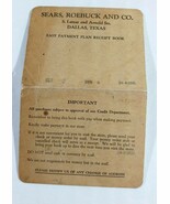 SEARS ROEBUCK &amp; CO 5/13/1940 - 1941 EASY PAYMENT PLAN RECEIPT BOOK Dalla... - €7,41 EUR