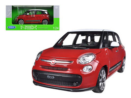 2013 Fiat 500L Red 1/24 Diecast Car Model Welly - £26.60 GBP