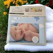 Hallmark Mailable Instant Scrapbook NEW Brag Book Book Baby Boy Sealed Pastels - £7.72 GBP