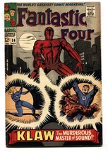 Fantastic Four #56-comic Book KLAW-JACK KIRBY-MARVEL Vg - £32.60 GBP