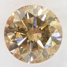 Round Shape Diamond Fancy Brown Natural Loose Real I1 IGI Certificate 0.81 Carat - £640.95 GBP