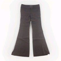 Max Studio Sz 6 Brown Flare Dress Pants Trouser Mid Rise Work Career Str... - $21.77