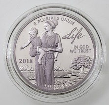 2018-W 1 Oz. Platinum Proof &quot;Preamble&quot; US Coin w/ OGP Gem - $1,386.00