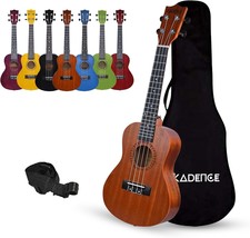 Kadence Concert Ukulele 23&quot; Spring Summer Collection Of, Cinnamon Brown - $55.99