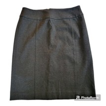 Halogen Skirt Womens Size 2 Gray Pencil Rear Zip Career Knee Business Attire - £8.95 GBP