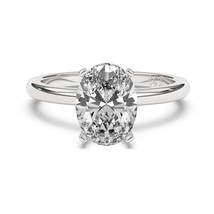 1.20 CT Oval Cut Solitaires G-H Color with  I1 Clarity Natural Diamond Ring. - £3,752.79 GBP