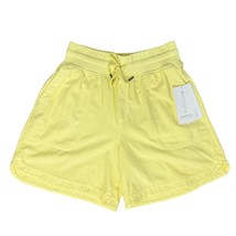 Athleta Yellow Farallon Elastic Waist Drawstring Midi Shorts size S NEW ... - $697.20 MXN