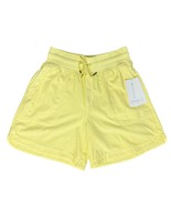 Athleta Yellow Farallon Elastic Waist Drawstring Midi Shorts size S NEW ... - $51.17 CAD
