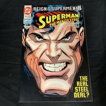 Vintage DC Comics Superman Man of Steel Issue 25 The Real Steel Deal Comic Book - £9.49 GBP