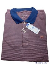 Southern Tide Men’s Skipjack S/S Striped Pique Polo.Sand.Sz.L.NWT.MSRP$85.00 - £48.58 GBP
