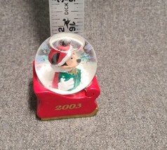 2003 Disney Mickey Mouse On Sleigh JCPenney Miniature Snow Globe Christmas  - £5.98 GBP